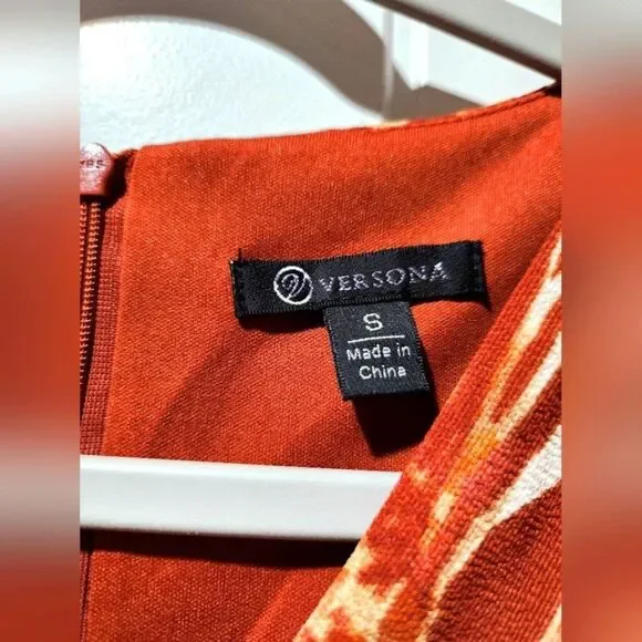 Versona Animal Aztec Faux Wrap Maxi Dress | Size Small - Picture 9 of 9